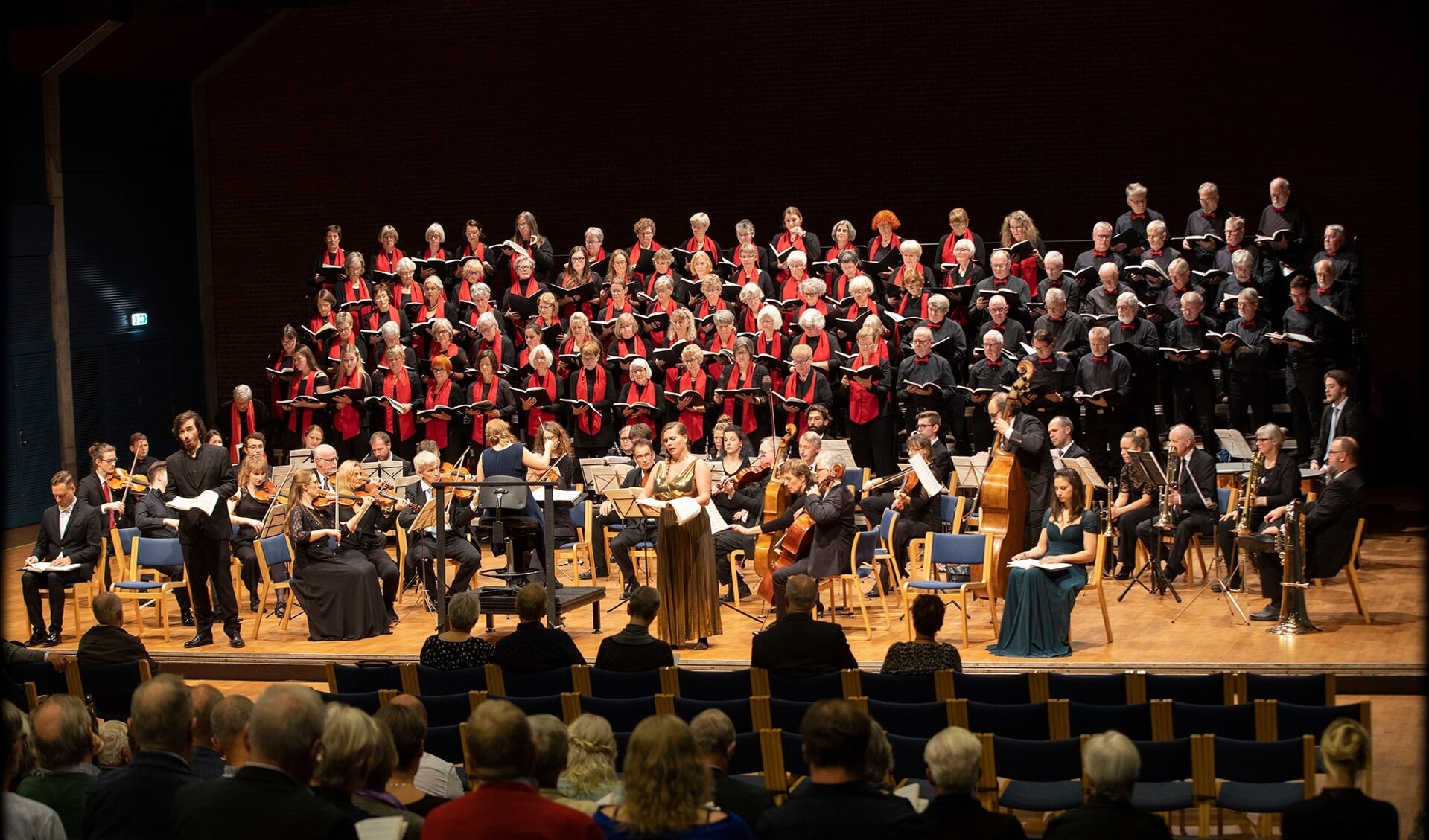 Det tyske mindretals kor, Nordschleswigsche Musikvereinigung, synger julen ind den første adventsweekend. Foto: