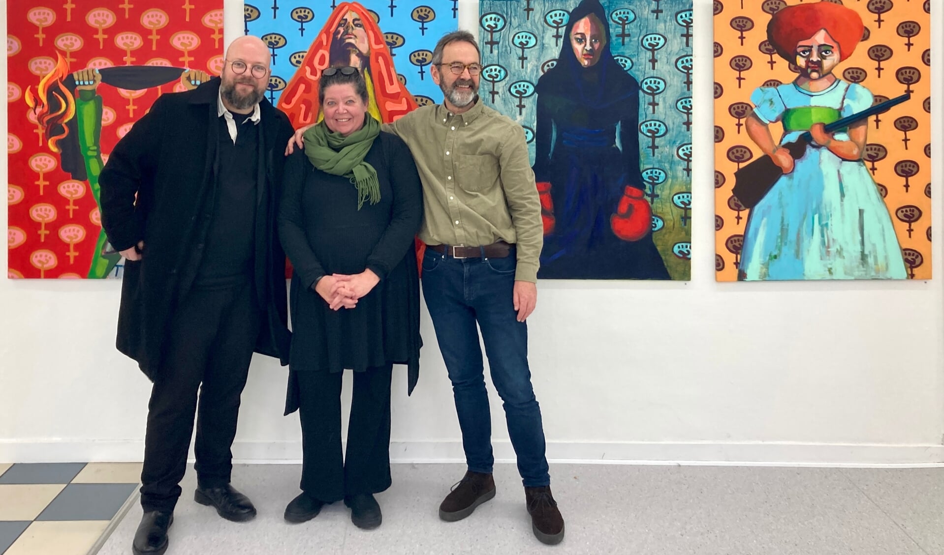 De tre censorer på udstillingen i Kunstpunkt i Augustenborg har været Jonas Pihl, Mette Mailund Strong og Erling Janum. 