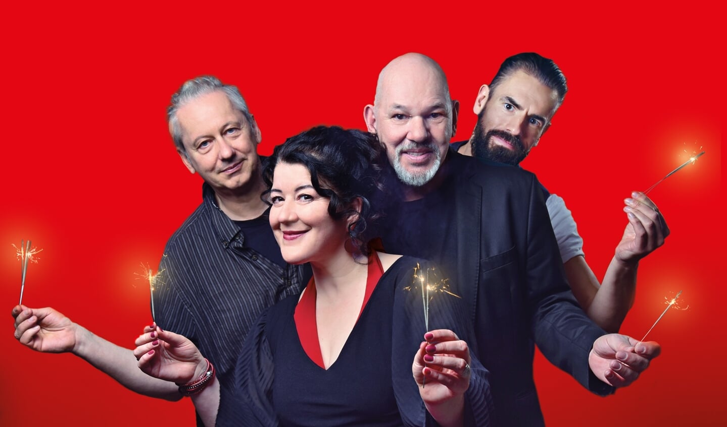 »Home for Christmas« mit den mehrfach ausgezeichneten Blues-Musikern Georg Schroeter und Marc Breitfelder, der Soulsängerin MayaMo sowie dem Keyboarder Markus Schröder. Foto: