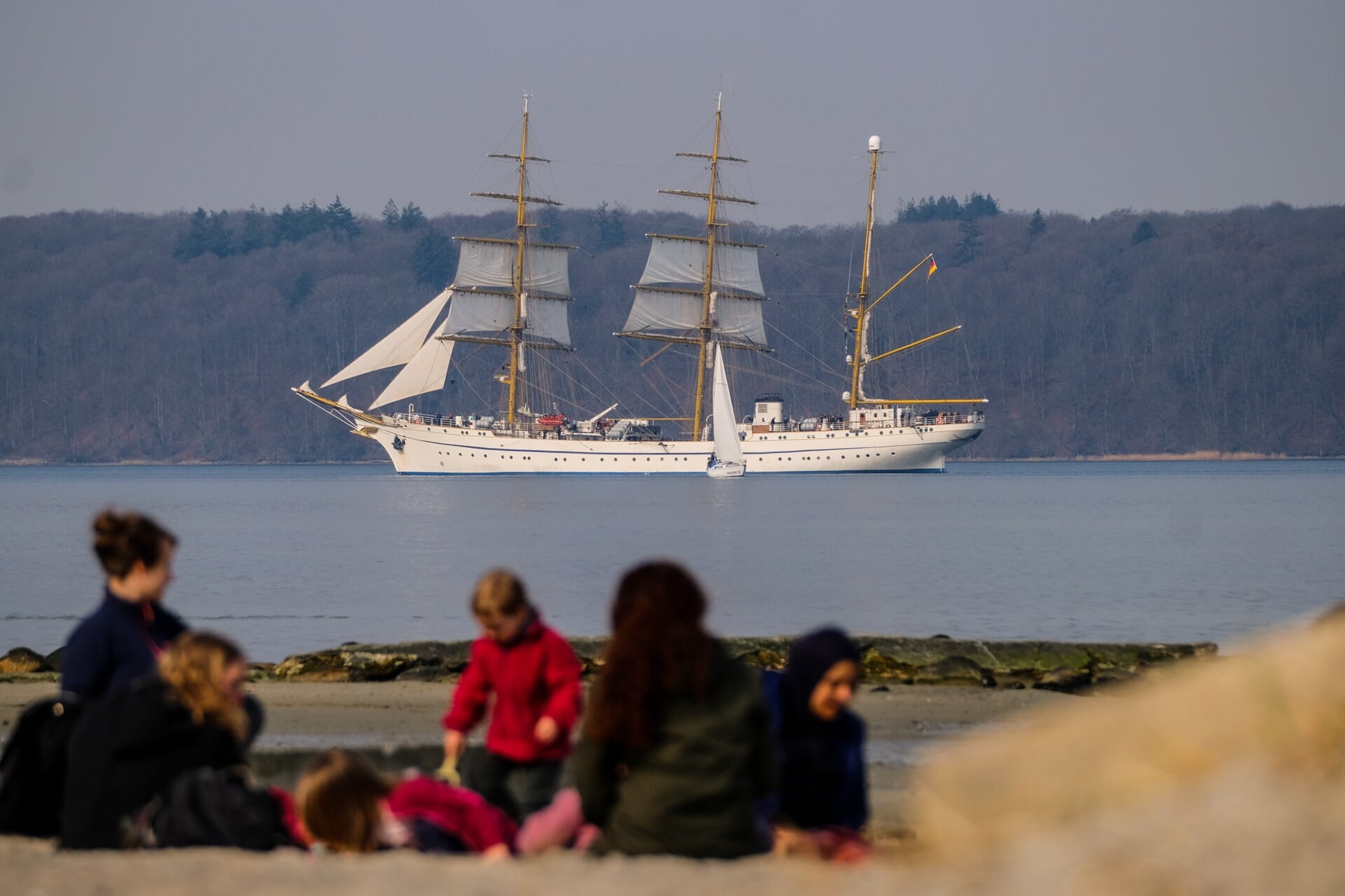 Gorch Fock ud for Solitude, torsdag eftermiddag. Foto:
