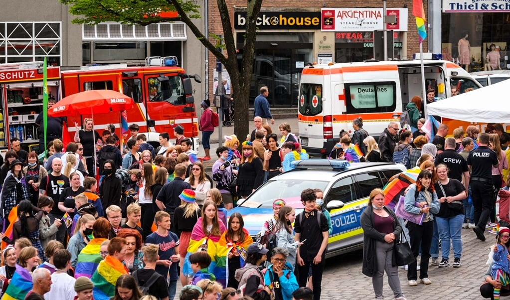 Omkring 600 mennesker fandt fredag vej til arrangementet på Søndertorv.    (Heiko Thomsen)