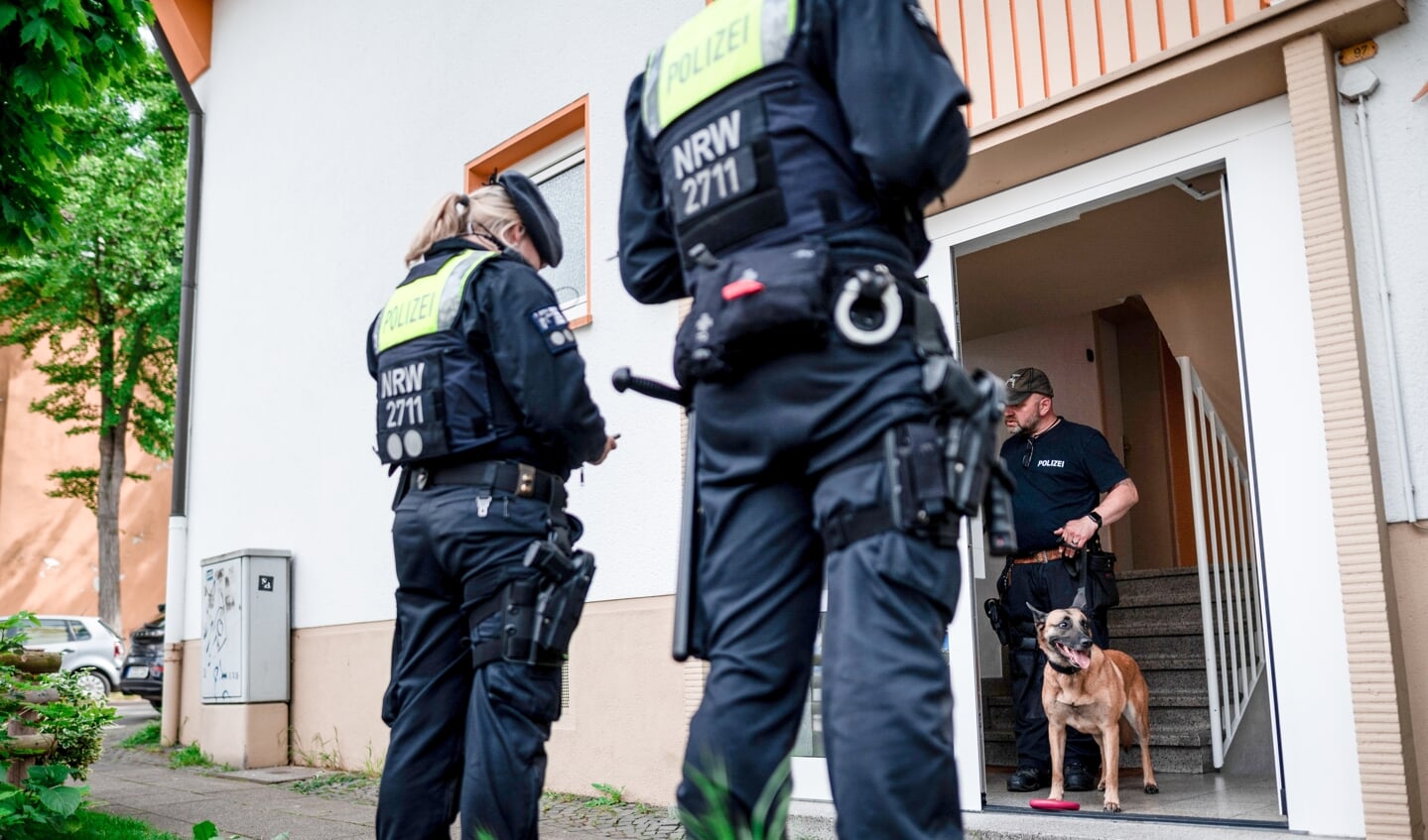 Politiet gennemsøgte den 16-åriges hjem med sporhunde. Foto: 