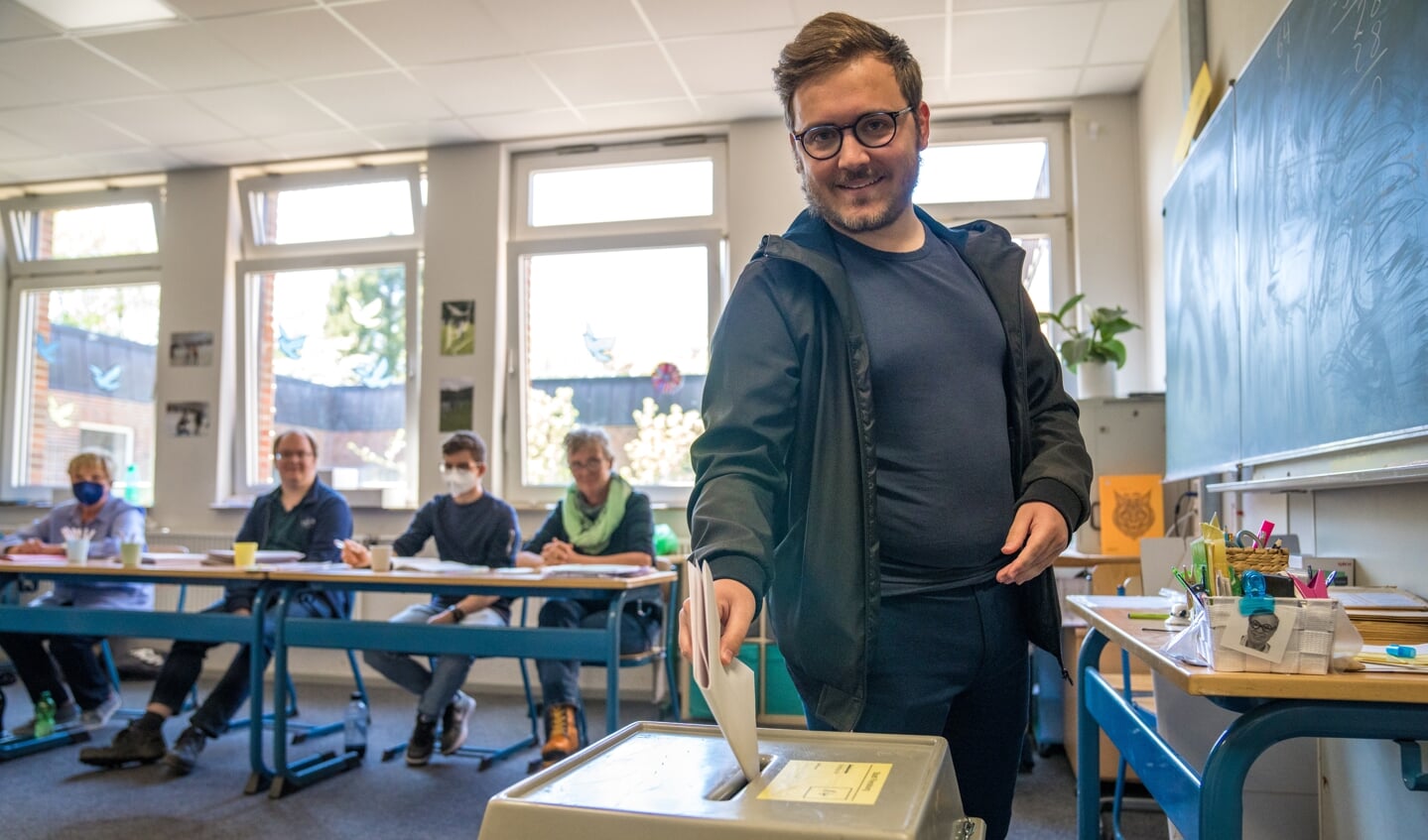 Søndag var det anden gang, at 21-årige Mats Rosenbaum stemte til landdagsvalget. 