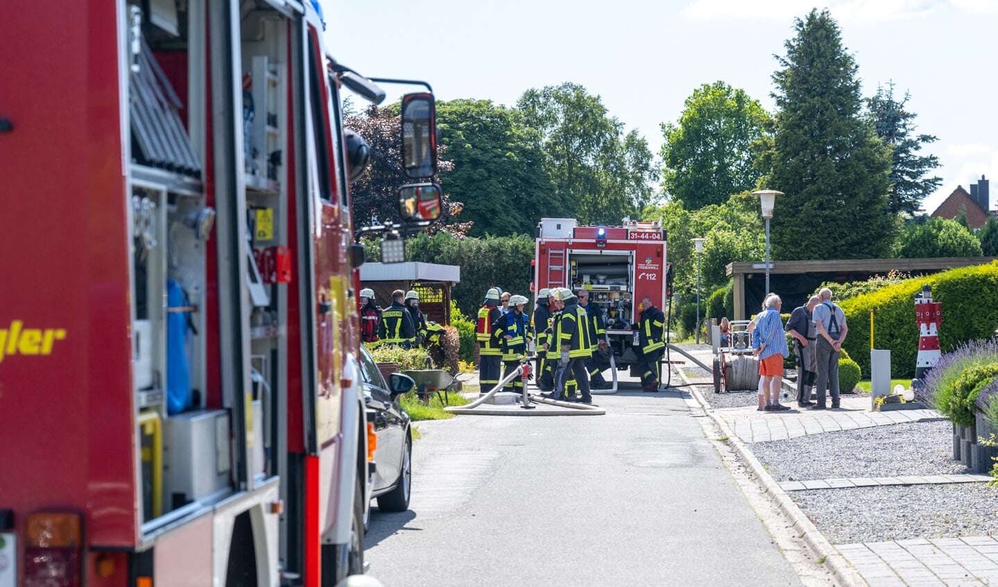 I alt 60 brandfolk var med til at slukke ilden i Freienwill. 
