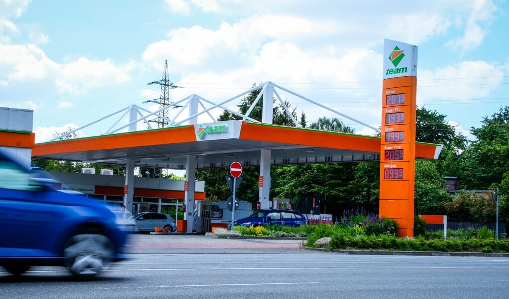 Team-Tankstationen på Am Friedenshügel: En liter diesel koster igen mere end to euro. (Sebastian Iwersen)