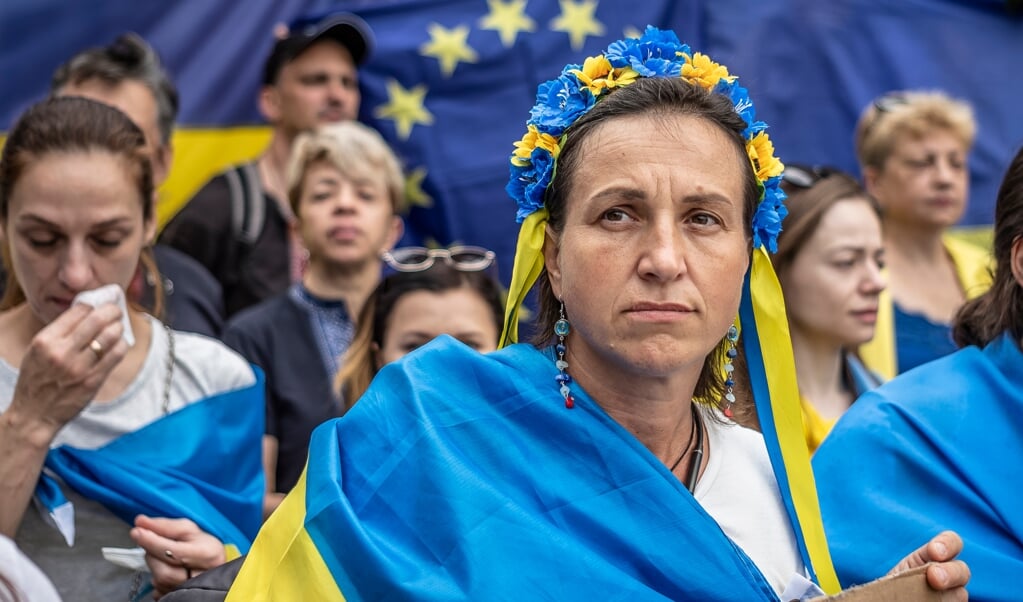 Ukraine er torsdag blevet godkendt som EU-kandidatland.   ( Wiktor Dabkowski/ZUMA Press Wire/dpa)