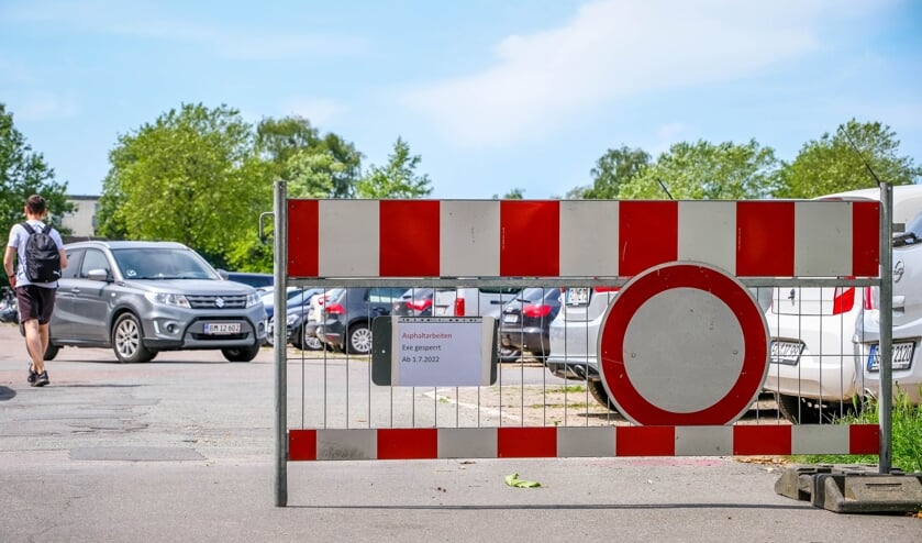 Sperrung: Bald fällt der Parkplatz Exe als kostenlose Stellfläche für einige Zeit wieder aus. Archivfoto: