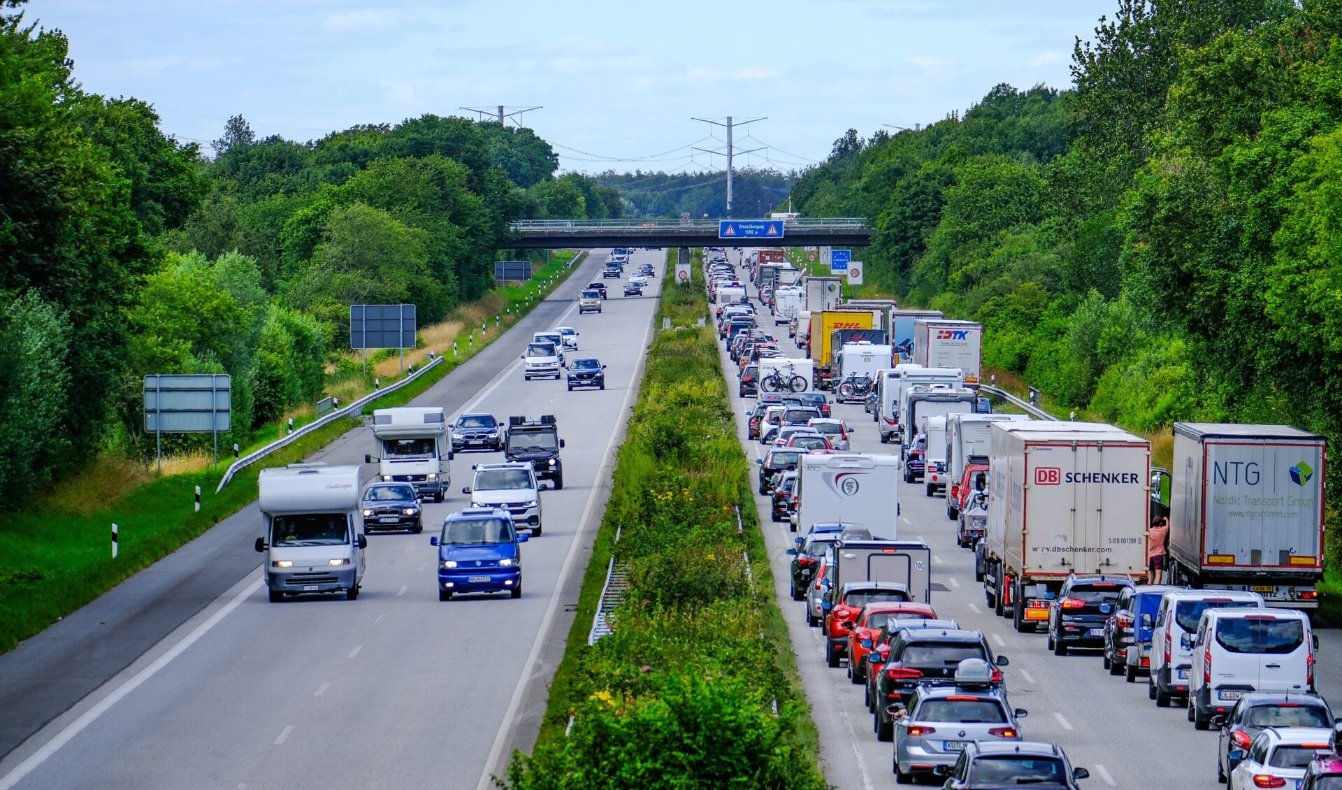 Pendlere må for tiden indstille sig på uforudsigelig trafik ved grænsen. Det er til stor frustration for mange. Arkivfoto: 
