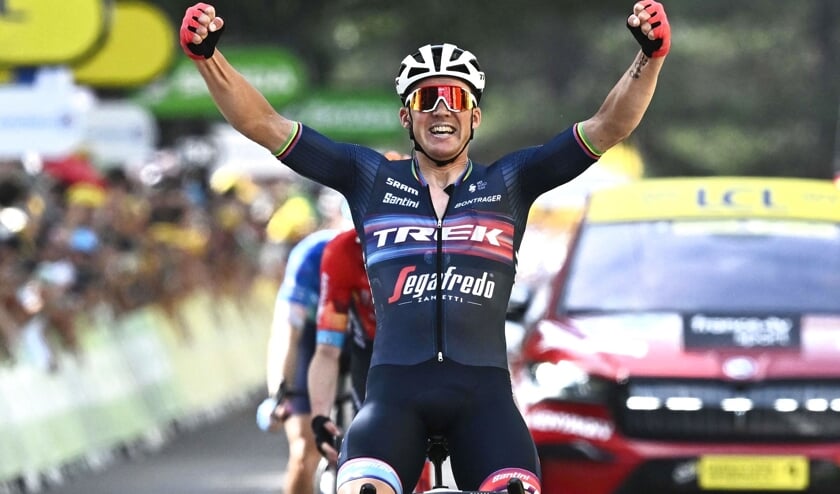 Mads Pedersen vandt fredag 13. etape i Tour de France.