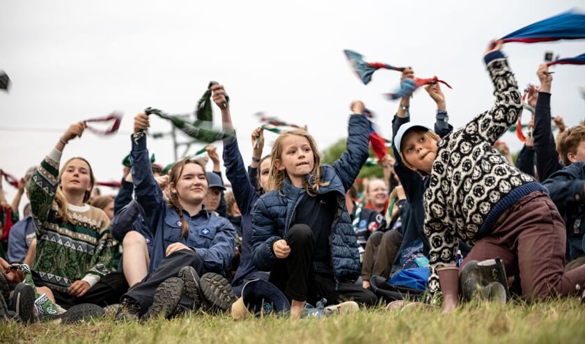 Spejdernes Lejr 2022 havde sin officielle åbning søndag i Hedeland Naturpark i Høje-Taastrup ved København. 32.000 deltager - heraf mange fra Dansk Spejderkorps Sydslesvig. Foto: