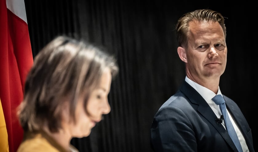 Det er lidt svært at finde noget at drøfte mellem to lande, som stort set er enige om alt, måtte den tyske udenrigsminister, Annalena Baerbock, efter mødet med den danske kollega, Jeppe Kofod, i København. Foto: