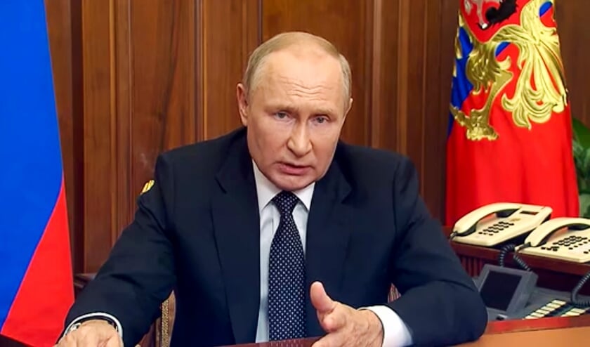 Russiske medier skrev allerede tirsdag, at Vladimir Putin formentlig ville holde tale tirsdag aften. Det blev ikke til noget, men i stedet har han talt onsdag morgen. Foto: 