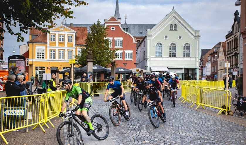 Haderslev bys centrum bliver samlingspunktet for cykelrytterne.