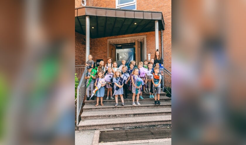 Den nye 1.b på Harreslev-Kobbermølle Danske Skole.