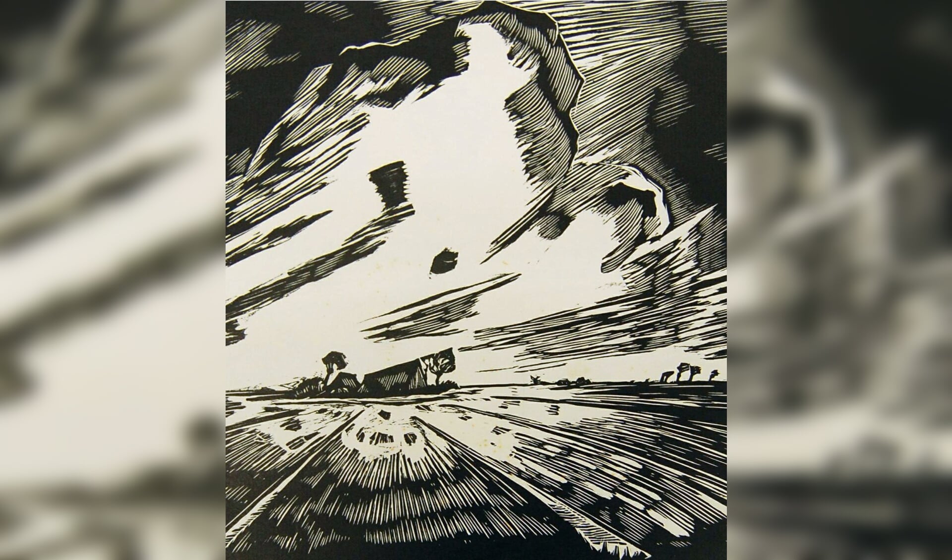 Max Kahlke: »EInsamer Hof« (Detail). Foto: