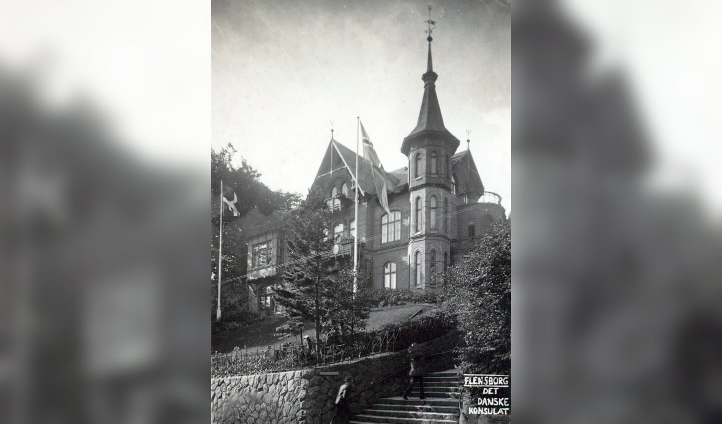 Familien Hübschs villa i Flensborg har i mere end 100 år været Dansk Generalkonsulat. Foto: 