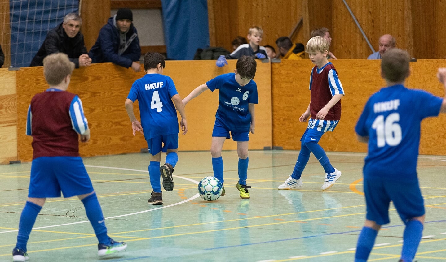 SdU afholdt lørdag afsluttende indefodboldstævne for de mindste. Foto: