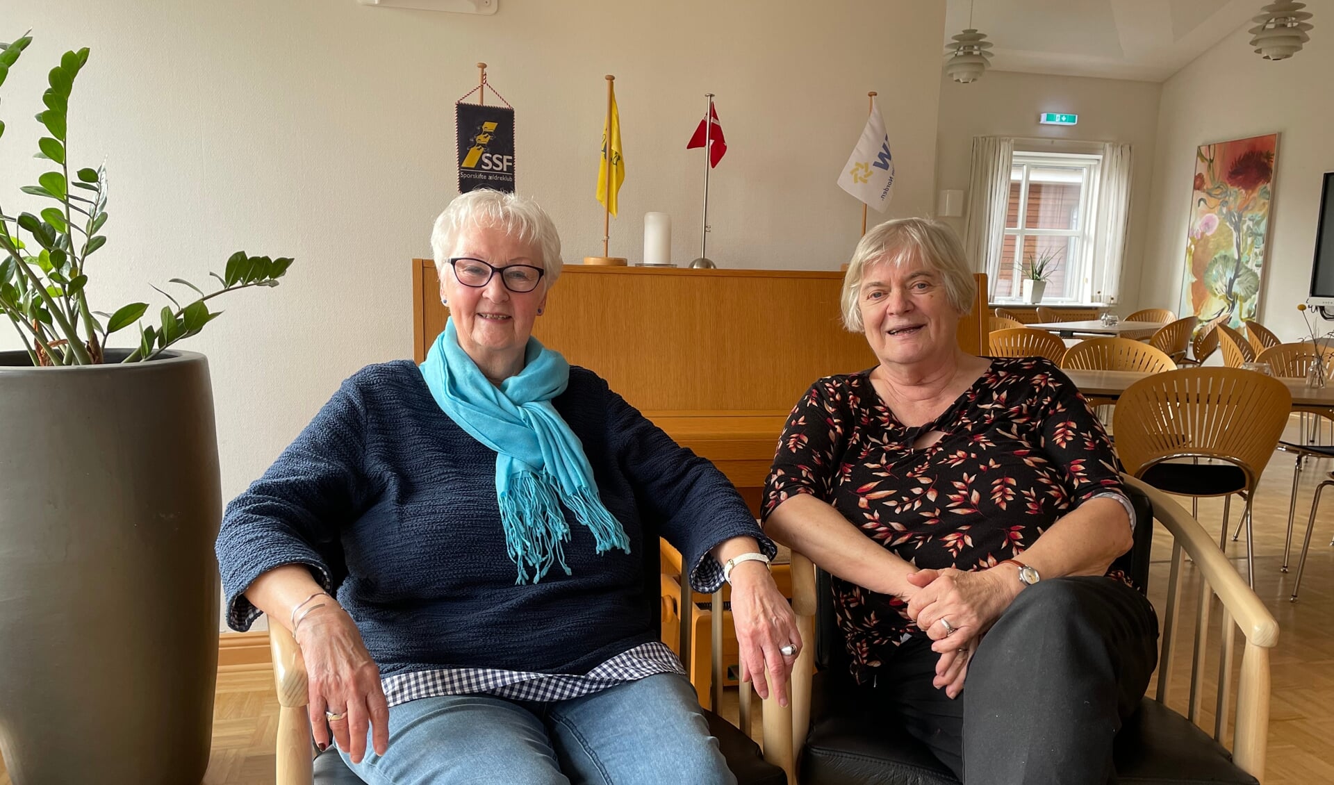 Karin Hesse (t.v.) og Ami Jessen er endnu formand og næstformand i Flensborgs Seniorråd. Men de genopstiller ikke til valget den 14. maj. Foto: