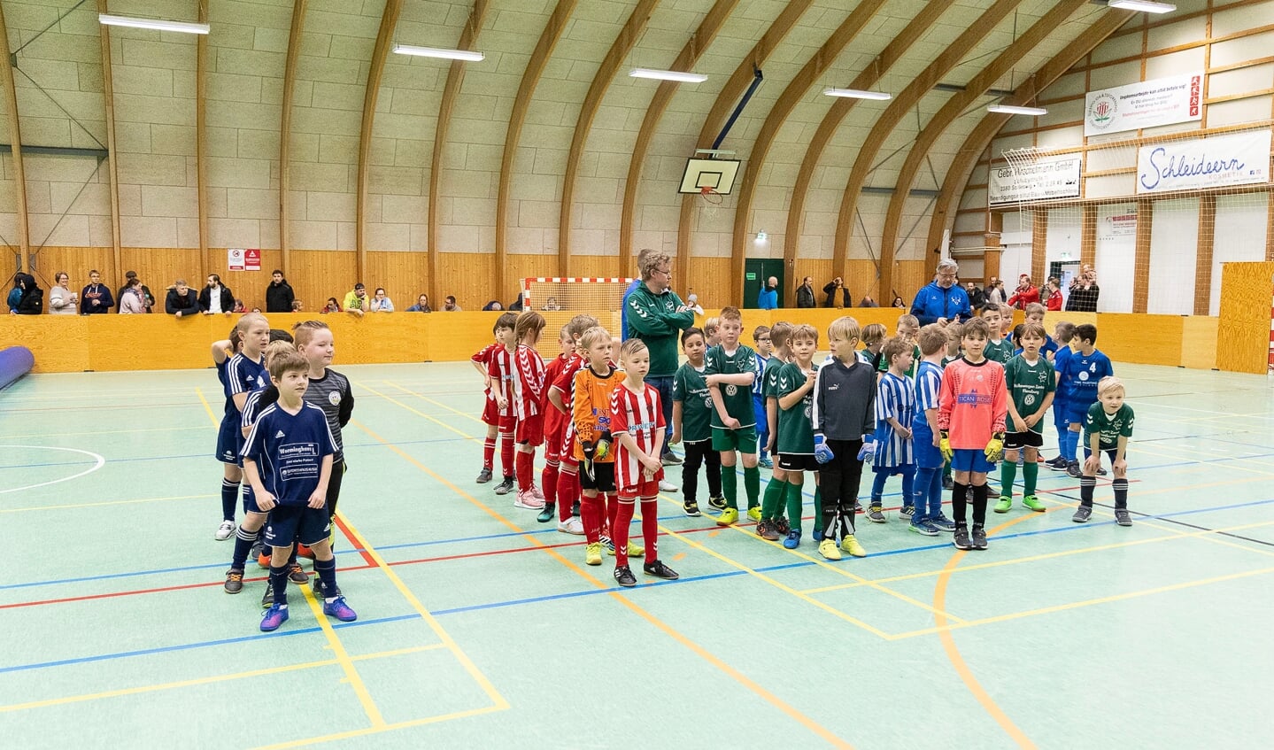 SdU afholdt lørdag afsluttende indefodboldstævne for de mindste. Foto: