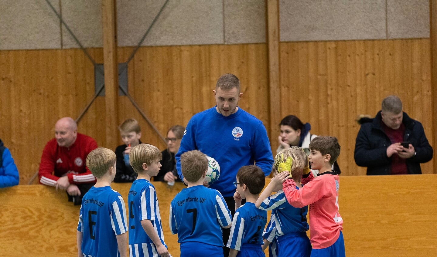 SdU afholdt lørdag afsluttende indefodboldstævne for de mindste. Foto: