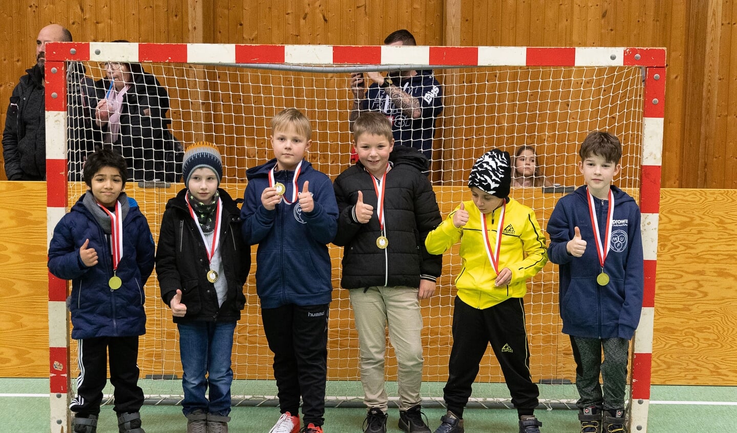 SdU afholdt lørdag afsluttende indefodboldstævne for de mindste. Foto: