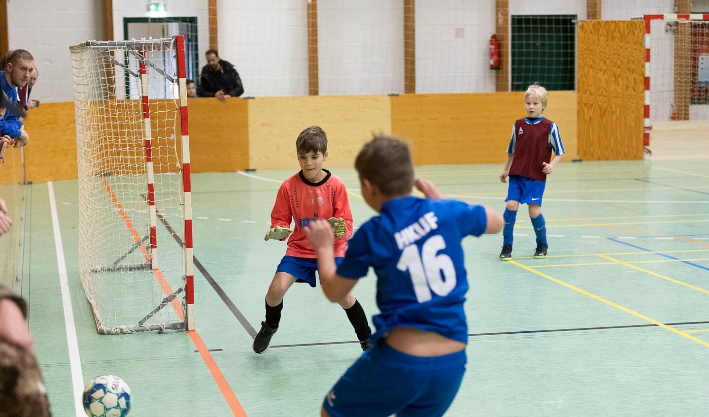 SdU afholdt lørdag afsluttende indefodboldstævne for de mindste. Foto: