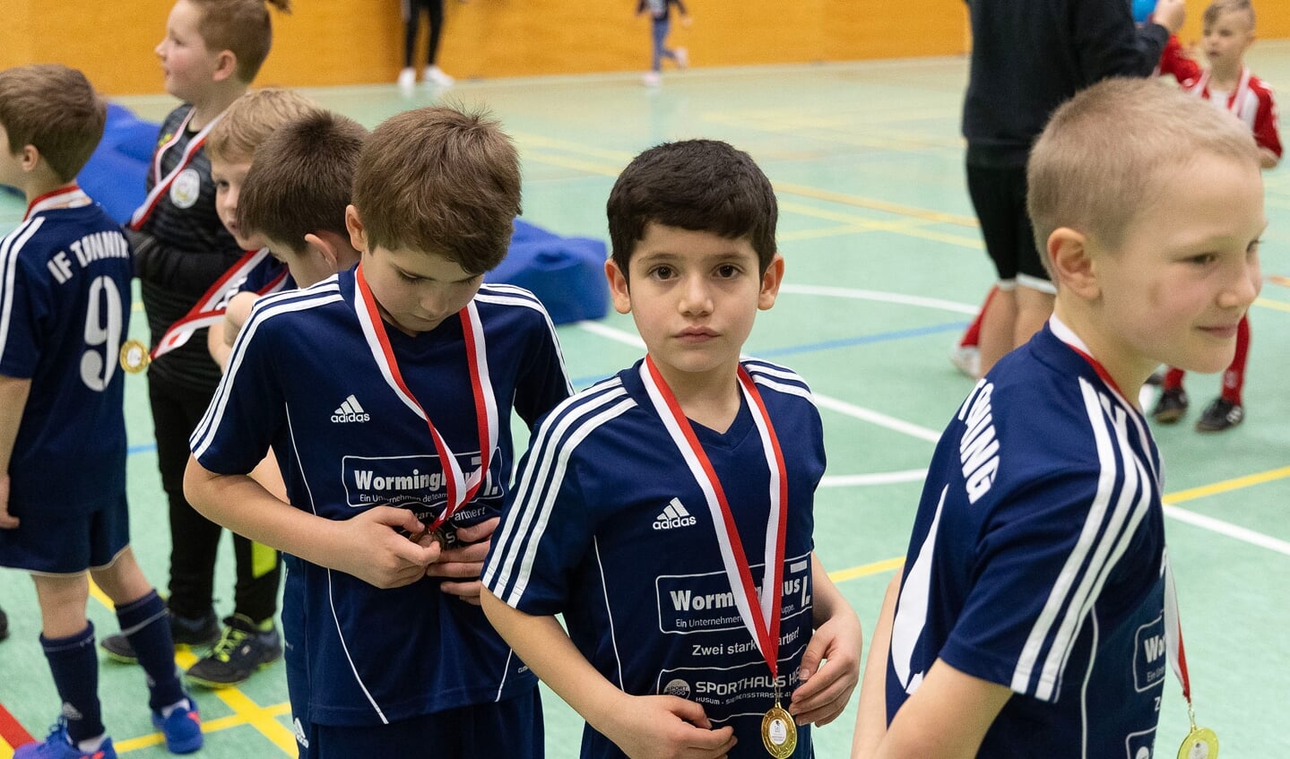 SdU afholdt lørdag afsluttende indefodboldstævne for de mindste. Foto: