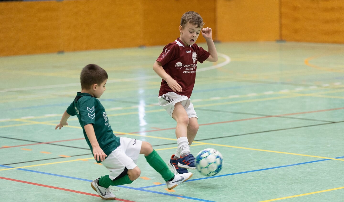 SdU afholdt lørdag afsluttende indefodboldstævne for de mindste. Foto: