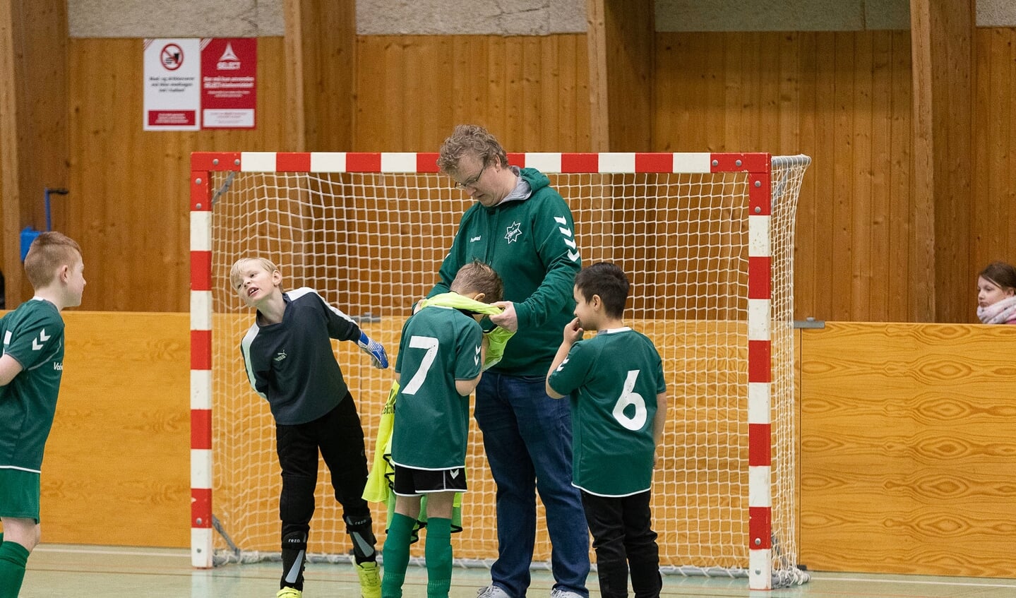 SdU afholdt lørdag afsluttende indefodboldstævne for de mindste. Foto:
