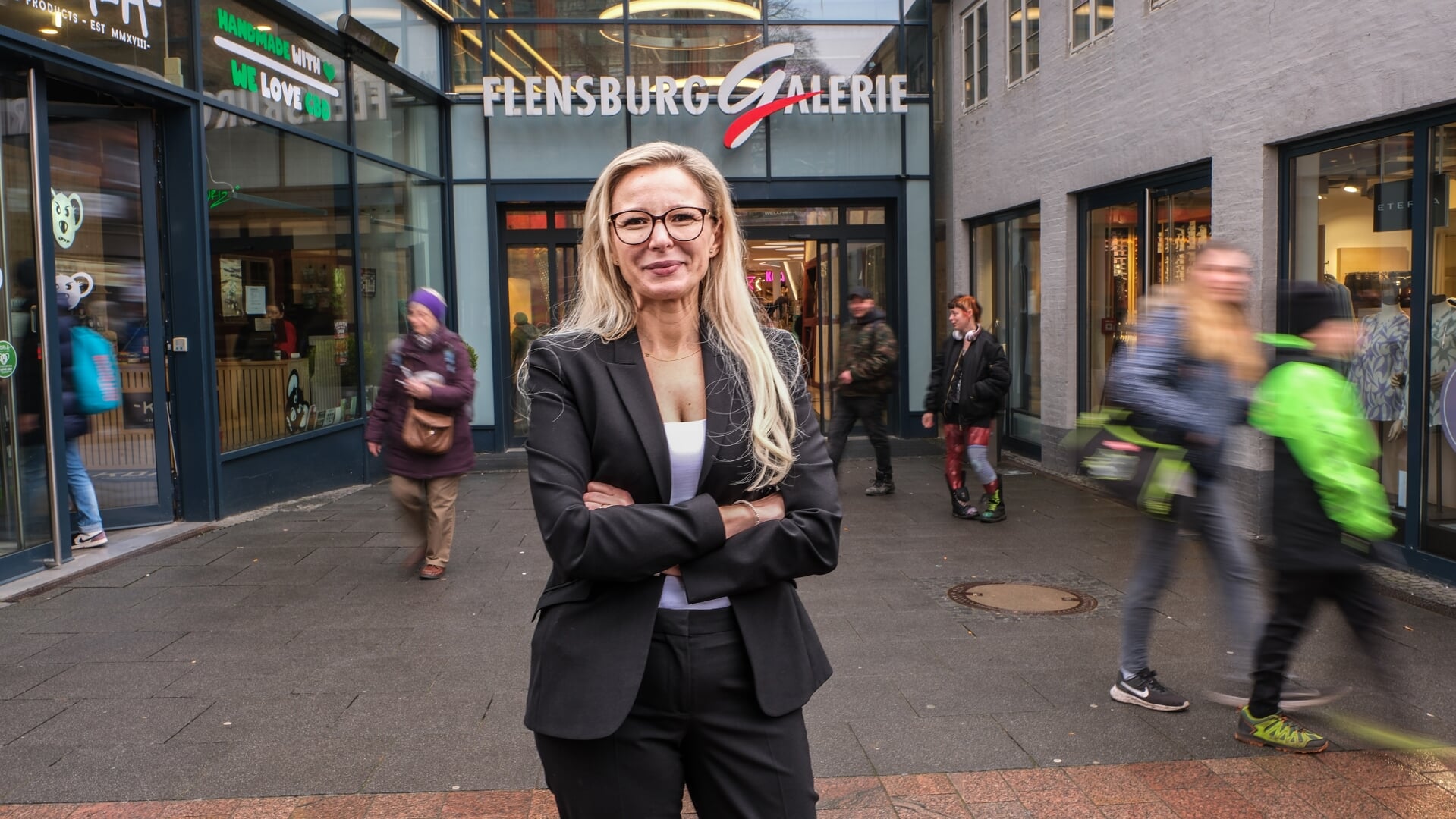 En travl kvinde: Centermanager Alina Sime har en stor andel i, at næsten alle forretninger i Flensborg Galerie er lejet ud. Foto: