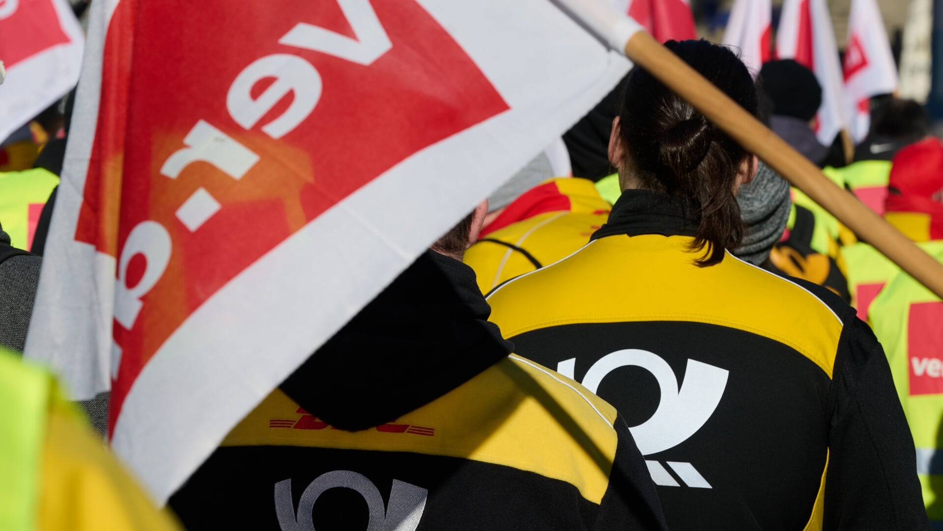 Talrige gange er de ansatte hos Deutsche Post gået i punkstrejke med krav om en lønstigning på 15 procent. Foto: 