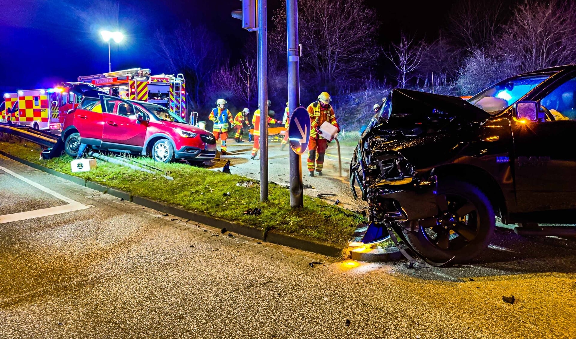 To Personer Blev Hårdt Kvæstet Ved Alvorlig Trafikulykke I Flensborg ...