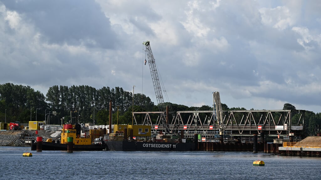 In Lindaunis ist ein Stillstand für das Neubau-Projekt der neuen Klappbrücke angekündigt worden. Archivfoto: