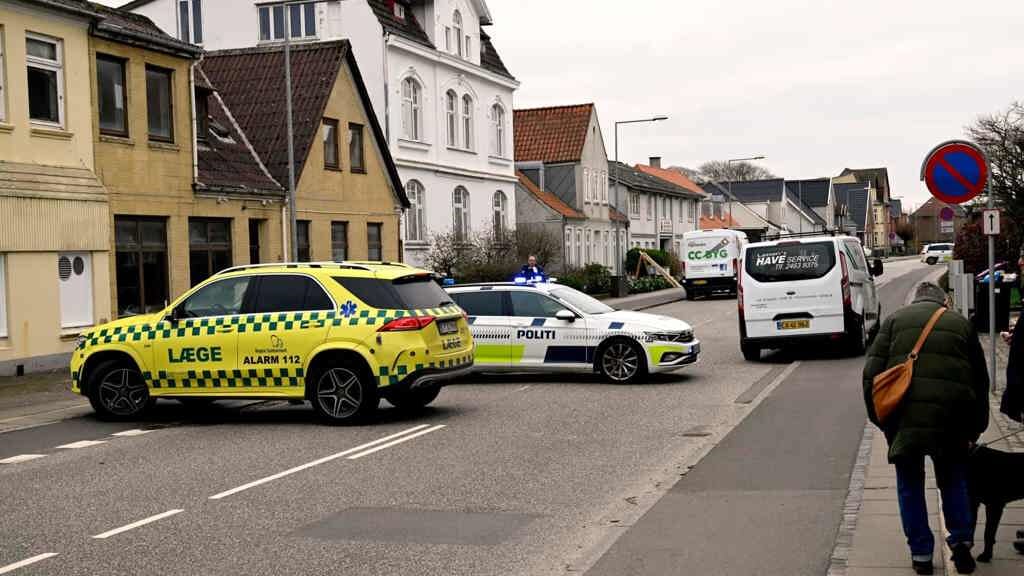 Politiet vægter sikkerhed højt og evakuerede derfor området i Tønder. Foto: