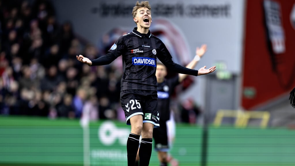 Sønderjyskes Mads Agger scorede til 1-0 og lagde ligeledes op til holdets andet mål. Arkivfoto: