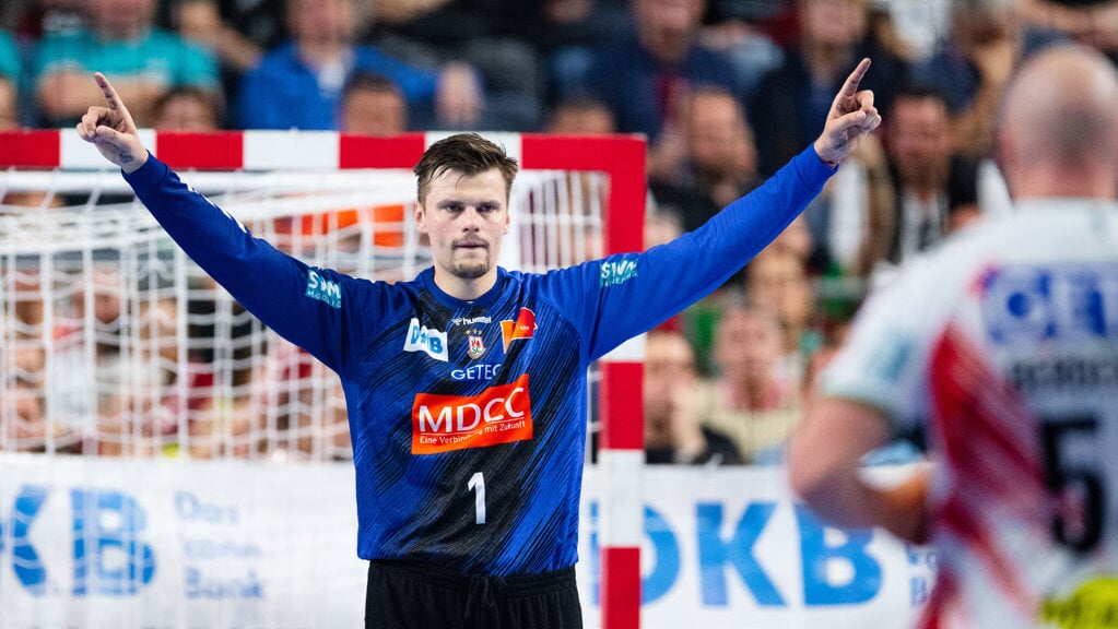 Magdeburgs Torhüter Sergey Hernandez drückte dem Finale im DHB-Pokal seinen Stempel auf.