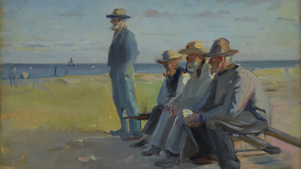 Michael Ancher: »Vier Fischer am Strand von Skagen«, 1912. Foto: