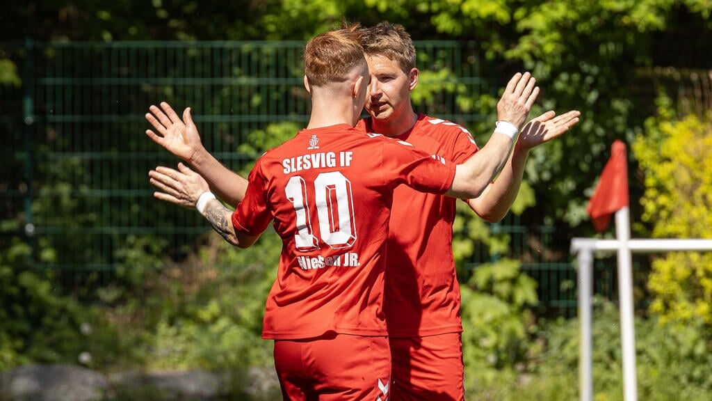 Cedric Nielsen und Sascha Möller sorgten für den 1:1-Treffer. Foto: 