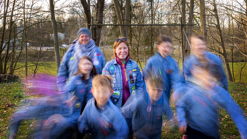 Kun fantasien sætter grænser for, hvad FDFerne giver sig til på det grønne område omkring Trenehytten i Tarp. Foto: