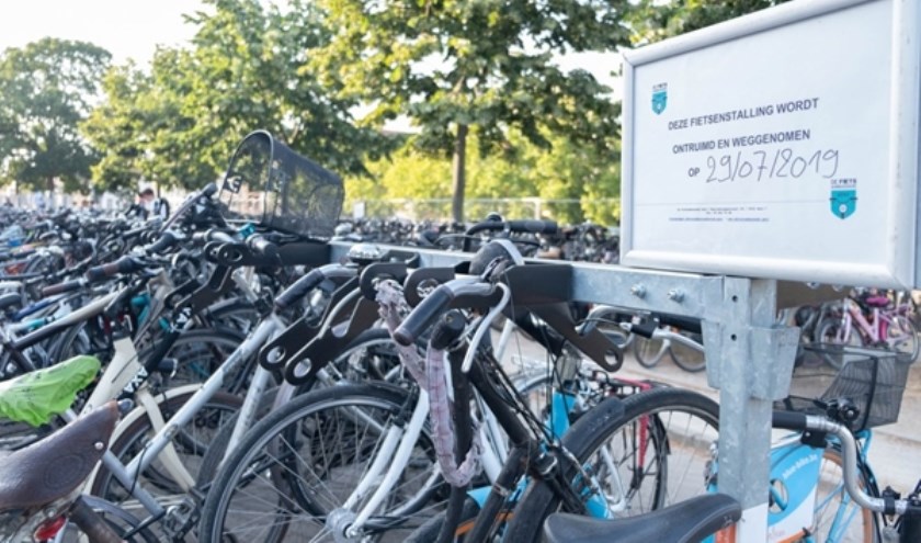 Een honderdtal fietsen is nog niet opgehaald. Foto Stad Gent