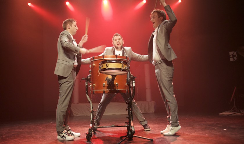 Sam Gevers, Jef Verheyden en Bert Van Rillaer vormen samen Percussive. Ze zijn op woensdag 19 februari te zien in het Ledeltheater in Oostburg.