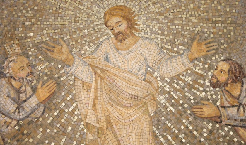 Mozaïek uit de Sint Pietersbasiliek in Rome.