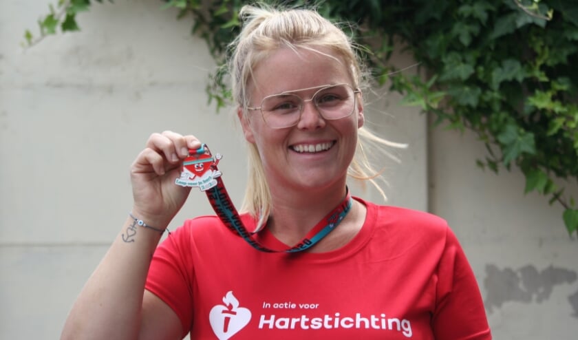Brenda van Graefschepe uit Breskens kon een mooi bedrag van 1510,52 euro doneren aan De Hartstichting.