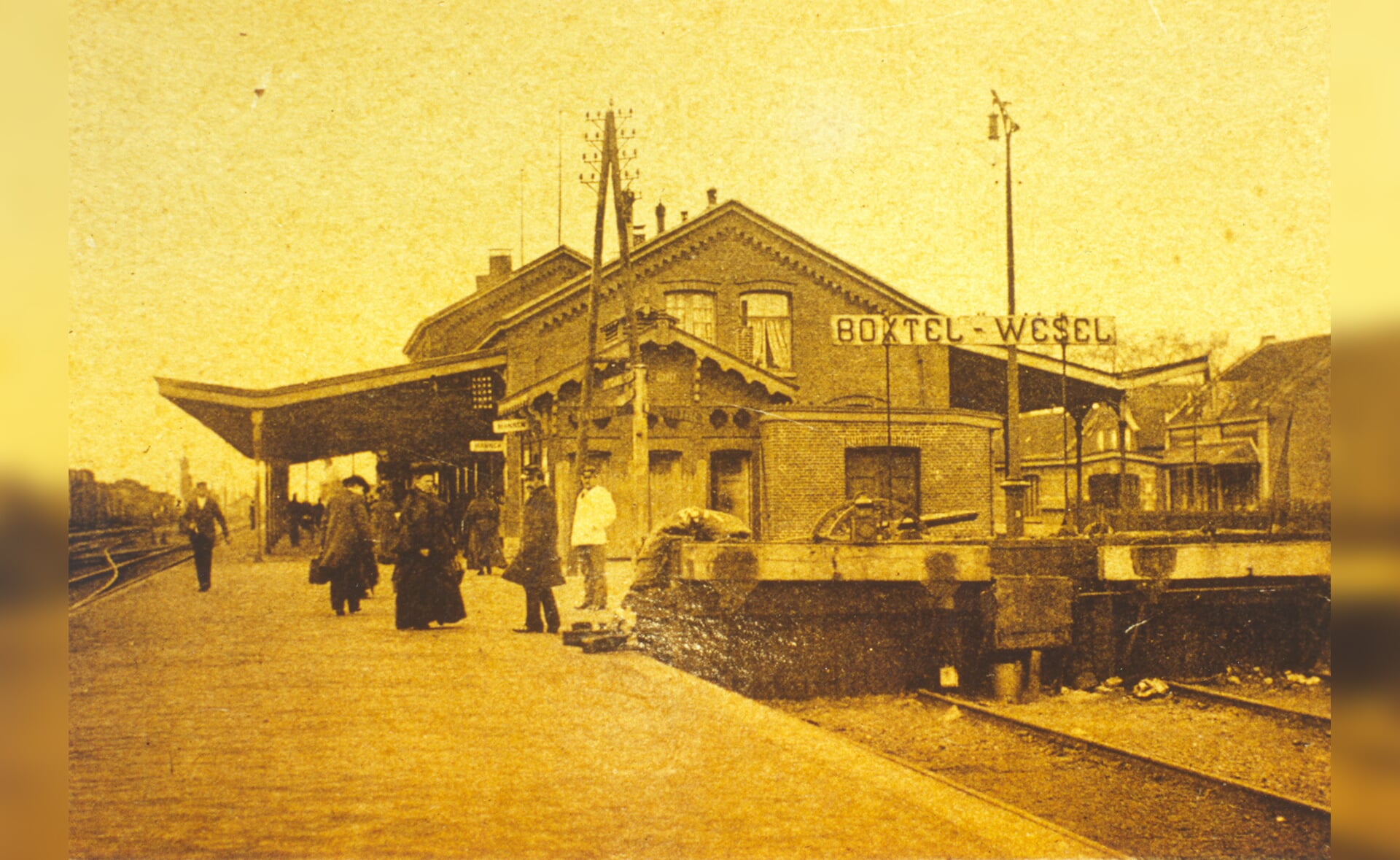 Het oude spoorwegstation in Boxtel.