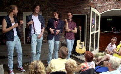 Cabaretgroep Jeroens Clan was een van de deelnemers aan de eerste editie van Live in Liempde. (Foto: Gerard Schalkx).