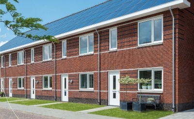 <p>Impressie van de nog te bouwen woningen aan de Rietstok in Gemonde. (Afbeelding: eigen collectie).</p>
