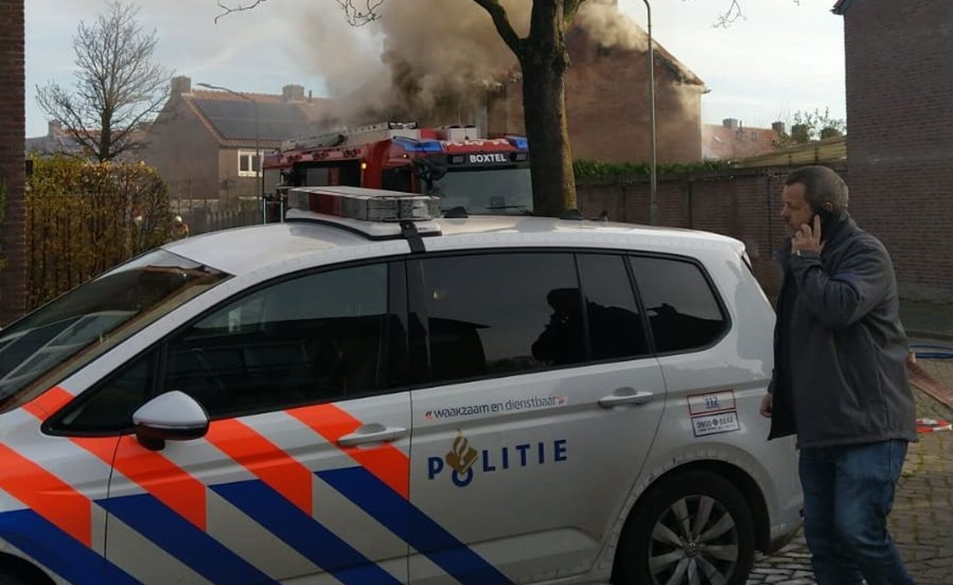 Brand in Sint-Catharinastraat.