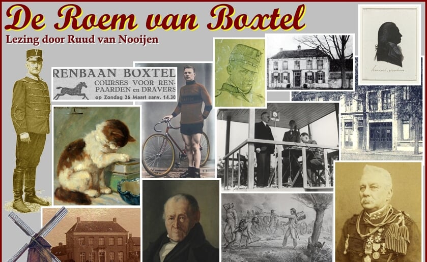 Foto’s van in de tekst genoemde personen en gebeurtenissen die in de lezing aan bod komen. Foto: Ruud van Nooijen