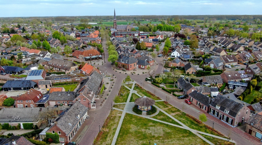 <p>Een luchtfoto van Liempde.</p>