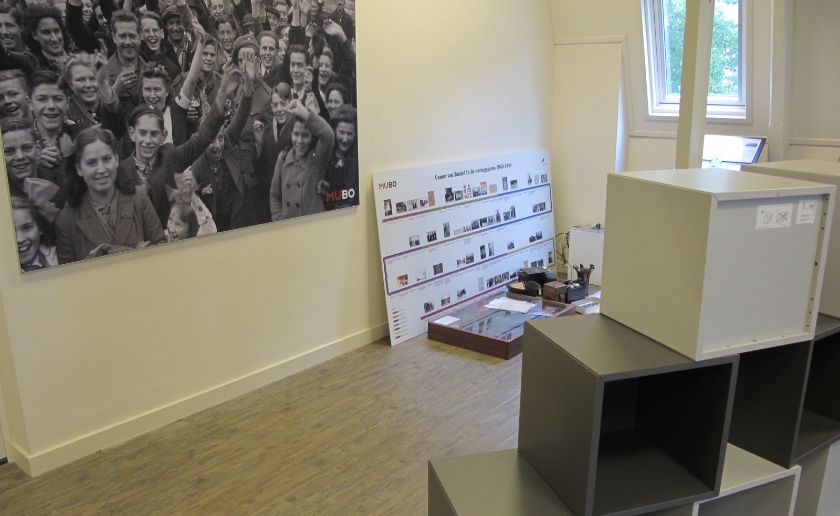 Impressie van de herinrichting vaste expositie voor het thema “Oorlog & Vrede”. Foto: MUBO